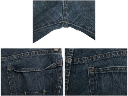 ポロ ラルフローレン デニム パンツ メンズ 32 30 / ヴィンテージ モデル ジーンズ ジーパン ストレート 濃紺 革パッチ シングルステッチ