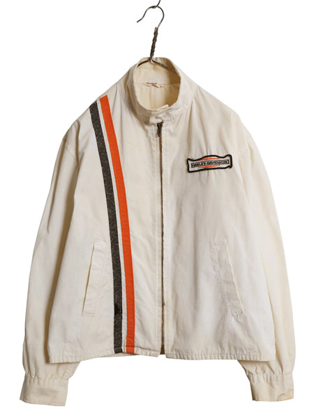 60s USA製 ★ チャンピオン x ハーレーダビッドソン レーシング ジャケット メンズ L 古着 ヴィンテージ ランタグ コットン スイングトップ