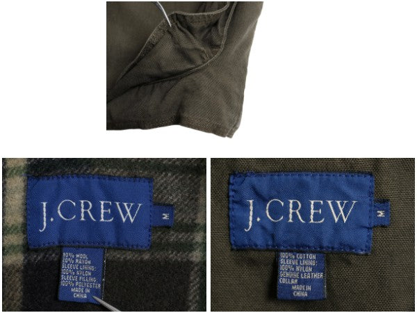 00s ジェイクルー ダック ハンティング ジャケット メンズ M / オールド アウトドア カバーオール フィールド コート ウール ライナー 付き