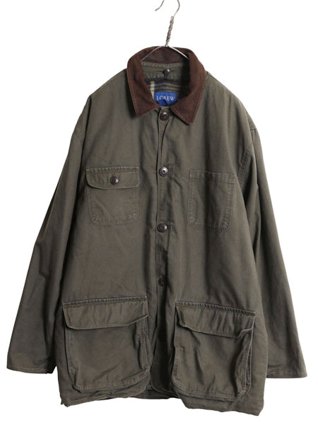 00s ジェイクルー ダック ハンティング ジャケット メンズ M / オールド アウトドア カバーオール フィールド コート ウール ライナー 付き