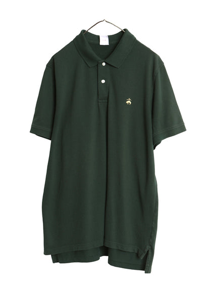 ブルックスブラザーズ 鹿の子 半袖 ポロシャツ メンズ XL / 半袖シャツ ワンポイント カットソー コットン シンプル ゆったり 大きいサイズ
