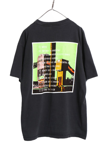 90s USA製 ★ R.E.M. イラスト プリント Tシャツ メンズ XL 古着 1992 オフィシャル 当時物 バンド ロック 大きいサイズ ヘビーウェイト 黒