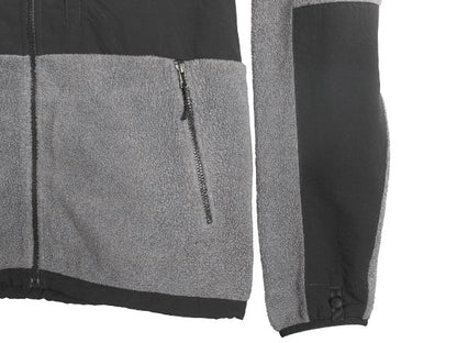 ノースフェイス デナリ ジャケット メンズ M 古着 アウトドア フリース ナイロン ブルゾン ハイネック フルジップ アウター ツートン 灰 黒