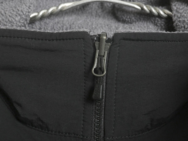 ノースフェイス デナリ ジャケット メンズ M 古着 アウトドア フリース ナイロン ブルゾン ハイネック フルジップ アウター ツートン 灰 黒