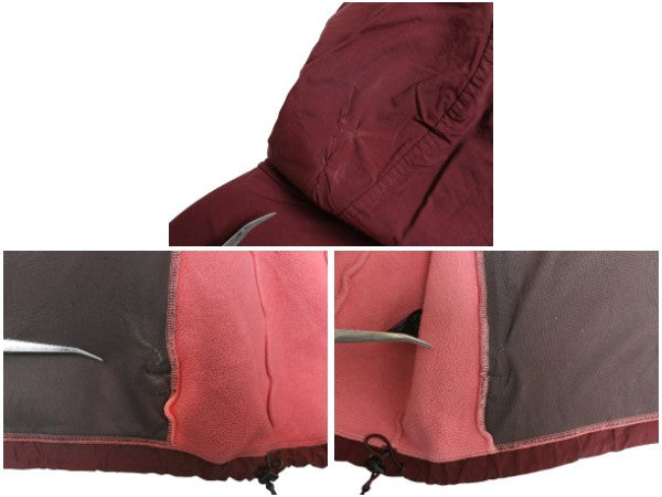 ノースフェイス フード付き デナリ ジャケット レディース L 古着 アウトドア フリース ナイロン パーカー ジャンパー フルジップ ツートン