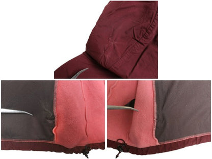 ノースフェイス フード付き デナリ ジャケット レディース L 古着 アウトドア フリース ナイロン パーカー ジャンパー フルジップ ツートン