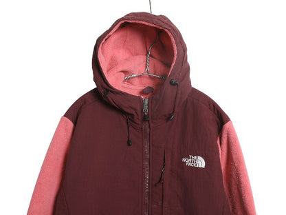 ノースフェイス フード付き デナリ ジャケット レディース L 古着 アウトドア フリース ナイロン パーカー ジャンパー フルジップ ツートン