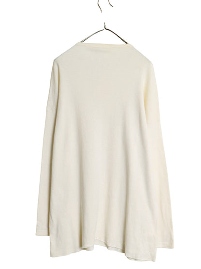 70s USA製 ヘルスニット ヘンリーネック アンダーシャツ メンズ XXL ヴィンテージ 長袖 Tシャツ サーマル リブ編み インナー 大きいサイズ