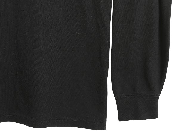 90s USA製 ランズエンド タートルネック 長袖 Tシャツ メンズ L / オールド ロンT スムース ストレッチ コットン 無地 カットソー ブラック