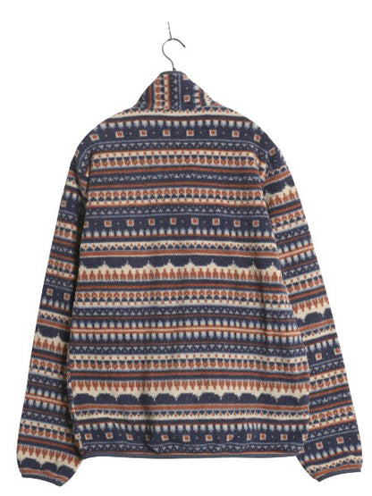 パタゴニア 総柄 ライトウェイト シンチラ スナップT メンズ S 古着 21年製 フリース ジャケット プルオーバー フェアアイル マルチカラー