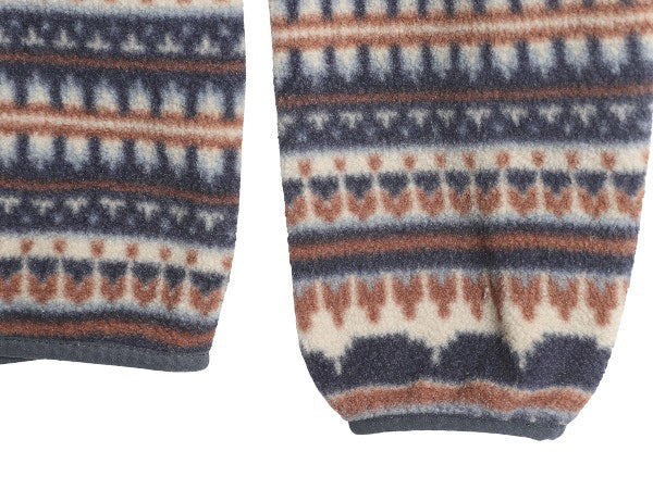 パタゴニア 総柄 ライトウェイト シンチラ スナップT メンズ S 古着 21年製 フリース ジャケット プルオーバー フェアアイル マルチカラー