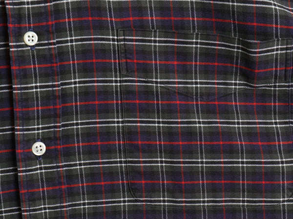 90s The Big Oxford ラルフローレン チェック 長袖 ボタンダウン シャツ メンズ XL 古着 オールド ポロ BD オックスフォード 大きいサイズ