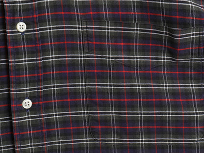 90s The Big Oxford ラルフローレン チェック 長袖 ボタンダウン シャツ メンズ XL 古着 オールド ポロ BD オックスフォード 大きいサイズ