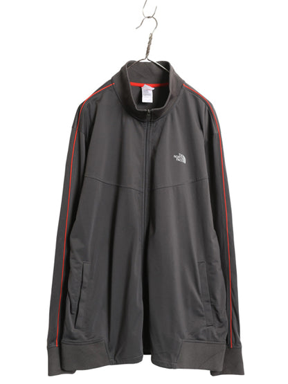 ノースフェイス フルジップ トラック ジャケット メンズ XXL アウトドア ジャージ ハイネック ブルゾン ストレッチ ツートン 大きいサイズ