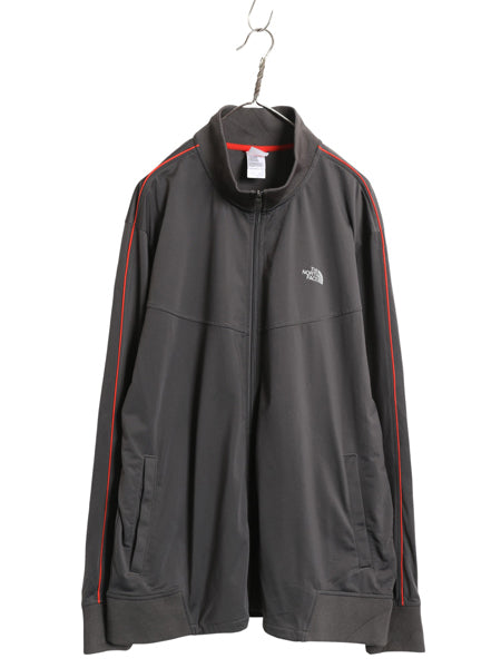 ノースフェイス フルジップ トラック ジャケット メンズ XXL アウトドア ジャージ ハイネック ブルゾン ストレッチ ツートン 大きいサイズ