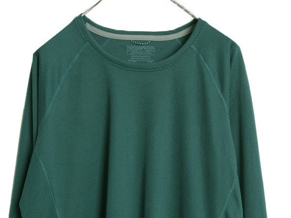 パタゴニア キャプリーン 長袖 Tシャツ レディース XL 19年製 アウトドア ストレッチ アンダーシャツ インナー クルーネック 大きいサイズ