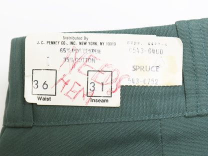 デッドストック 70s ビッグマック ワーク パンツ メンズ 36 31 / 新品 ヴィンテージ ノータック ストレート 5ポケット ボトムス スコービル