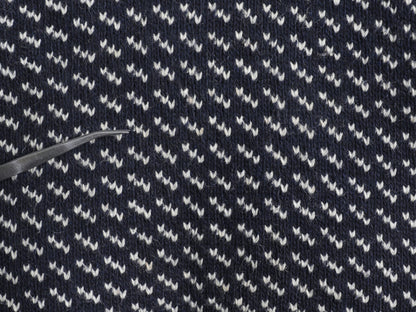 80s ノルウェー製 エルエルビーン バーズアイ ニット セーター メンズ XXL ヴィンテージ ウール ノルディック 総柄 ツートン 大きいサイズ