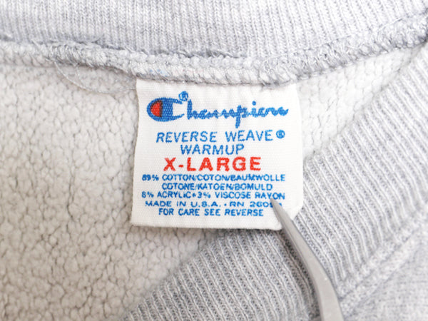 80s USA製 ★ チャンピオン リバースウィーブ 2段 プリント スウェット メンズ XL / ヴィンテージ NFL ベアーズ トレーナー 裏起毛 グレー