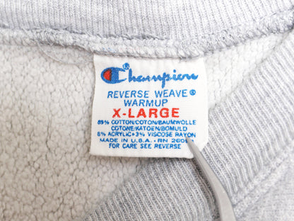 80s USA製 ★ チャンピオン リバースウィーブ 2段 プリント スウェット メンズ XL / ヴィンテージ NFL ベアーズ トレーナー 裏起毛 グレー
