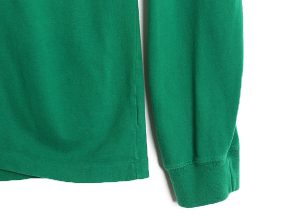 90s ポロ ラルフローレン タートルネック 長袖Tシャツ メンズ XL 古着 オールド ロンT スムース ストレッチ コットン 無地 大きいサイズ 緑