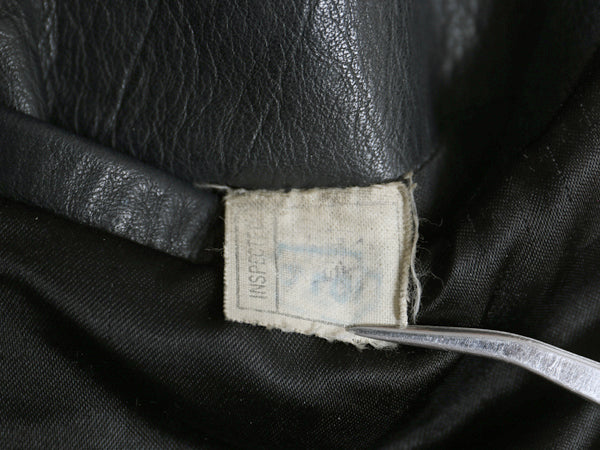 80s ★ バナナリパブリック A-2 タイプ 本革 レザー フライト ジャケット 46 メンズ XL 程 古着 ヴィンテージ 旧タグ 革ジャン ボンバー 黒