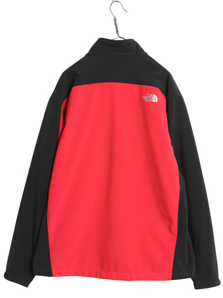 US企画 ノースフェイス APEX ソフトシェル ジャケット メンズ XL / 裏 フリース ストレッチ ジャンパー フルジップ 大きいサイズ ツートン