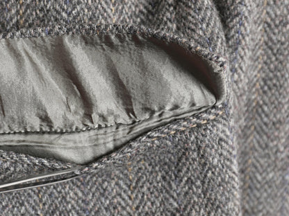 デッドストック 80s USA製 ハリスツイード テーラード ジャケット メンズ M 程/ 新品 ヴィンテージ ブレザー ツイード ウール マルチカラー