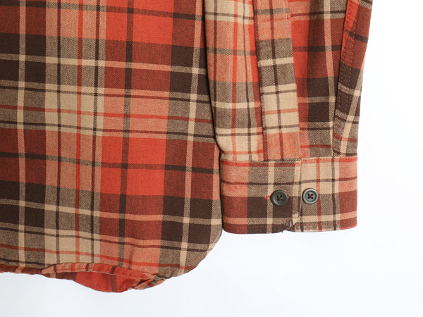 エルエルビーン チェック シャモア クロス 長袖 シャツ メンズ L / ネルシャツ TRADITIONAL FIT ヘビーウェイト ポケット付き マルチカラー