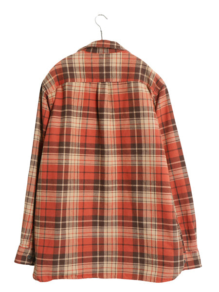 エルエルビーン チェック シャモア クロス 長袖 シャツ メンズ L / ネルシャツ TRADITIONAL FIT ヘビーウェイト ポケット付き マルチカラー