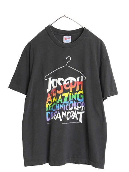 90s USA製 イラスト プリント Tシャツ メンズ L / オールド ミュージカル 舞台 映画 ムービー オフィシャル アート  シングルステッチ 黒