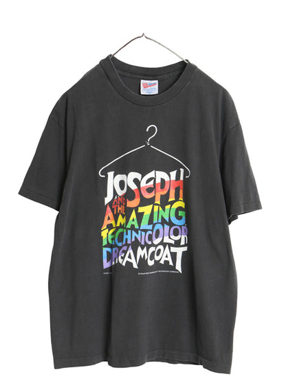 90s USA製 イラスト プリント Tシャツ メンズ L / オールド ミュージカル 舞台 映画 ムービー オフィシャル アート  シングルステッチ 黒