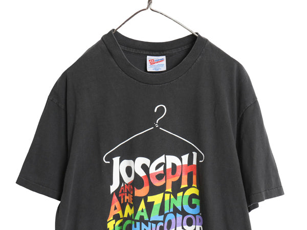 90s USA製 イラスト プリント Tシャツ メンズ L / オールド ミュージカル 舞台 映画 ムービー オフィシャル アート  シングルステッチ 黒