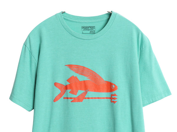 パタゴニア プリント 半袖 Tシャツ メンズ L 16年製 アウトドア フライング フィッシュ グラフィック アート イラスト カットソー シンプル
