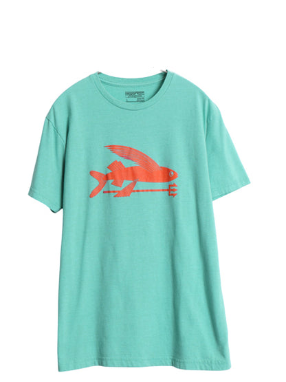 パタゴニア プリント 半袖 Tシャツ メンズ L 16年製 アウトドア フライング フィッシュ グラフィック アート イラスト カットソー シンプル
