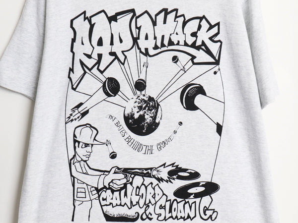 デッドストック 90s USA製 ヒップホップ アート イラスト プリント 半袖 Tシャツ メンズ L オールド ラップ グラフィック シングルステッチ