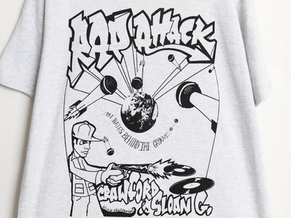 デッドストック 90s USA製 ヒップホップ アート イラスト プリント 半袖 Tシャツ メンズ L オールド ラップ グラフィック シングルステッチ