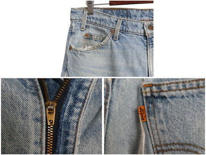 90's リーバイス 550 デニム パンツ メンズ 36 30 / オールド リラックス フィット テーパード ジーンズ ジーパン ヒゲ アタリ クラッシュ