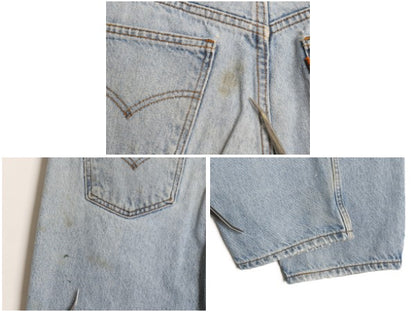 90's リーバイス 550 デニム パンツ メンズ 36 30 / オールド リラックス フィット テーパード ジーンズ ジーパン ヒゲ アタリ クラッシュ