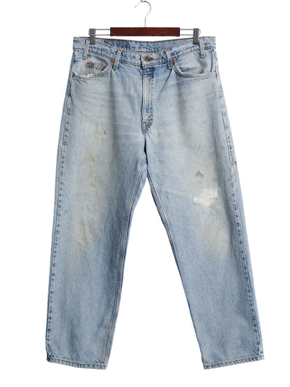 90's リーバイス 550 デニム パンツ メンズ 36 30 / オールド リラックス フィット テーパード ジーンズ ジーパン ヒゲ アタリ クラッシュ