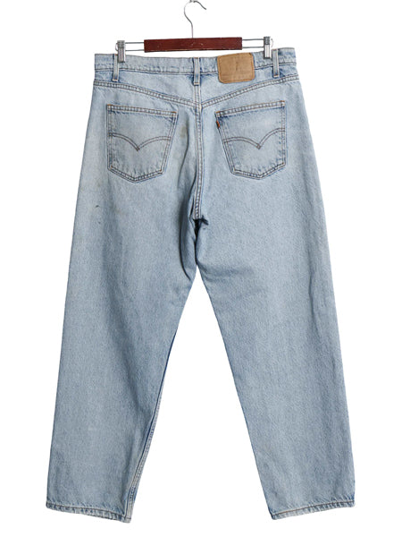 90's リーバイス 550 デニム パンツ メンズ 36 30 / オールド リラックス フィット テーパード ジーンズ ジーパン ヒゲ アタリ クラッシュ