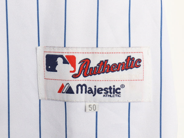 デッドストック メッツ ベースボール シャツ メンズ XXXL 程 MLB オフィシャル マジェスティック 大リーグ ユニフォーム 野球 大きいサイズ