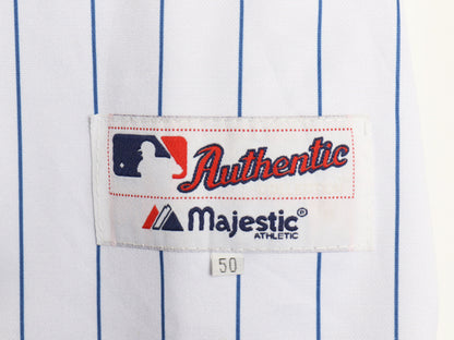 デッドストック メッツ ベースボール シャツ メンズ XXXL 程 MLB オフィシャル マジェスティック 大リーグ ユニフォーム 野球 大きいサイズ
