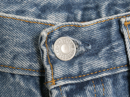90s USA製 リーバイス 501 デニム パンツ メンズ 33 32 / オールド ジーンズ ジーパン Gパン ストレート ボタンフライ ヒゲ アタリ ペンキ