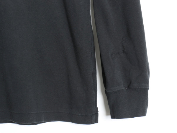 ポロ ラルフローレン 長袖 Tシャツ メンズ XL / CUSTOM SLIM FIT ロンT ワンポイント ポニー カットソー コットン 大きいサイズ 無地 黒
