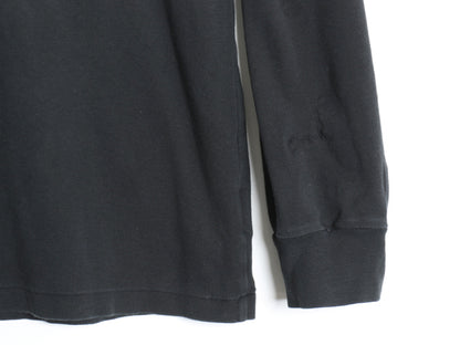 ポロ ラルフローレン 長袖 Tシャツ メンズ XL / CUSTOM SLIM FIT ロンT ワンポイント ポニー カットソー コットン 大きいサイズ 無地 黒