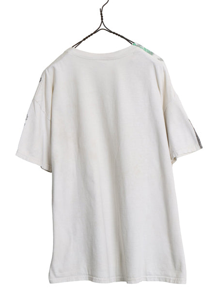 00s ★ 100ドル 札 オールオーバー プリント Tシャツ メンズ XL 程/ 古着 オールド 当時物 紙幣 大判 アート イラスト 総柄 ヒップホップ 