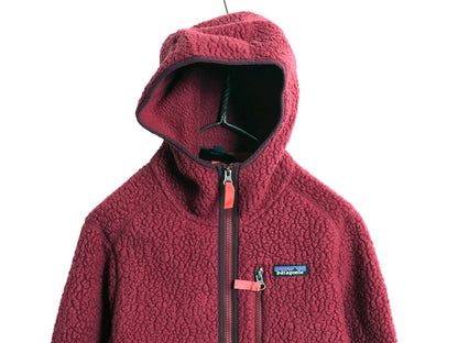  パタゴニア レトロ パイル フーディ ジャケット レディース M 18年製 ボア フリース パーカー アウトドア フルジップ ブルゾン ジャンパー