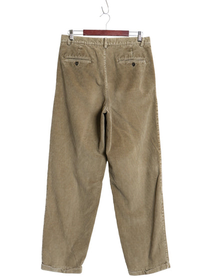 00s オールド ギャップ 太畝 コーデュロイ パンツ メンズ 33 34 / ストレート ツータック コットン スラックス ボトムス 裾ダブル ゆったり