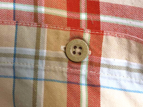 パタゴニア ロングスリーブ オーガニック ピマ コットン シャツ メンズ M / 古着 12年製 長袖シャツ チェック マルチカラー ポケット付き